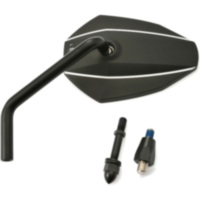 Mirror black left uni daytona 1014220