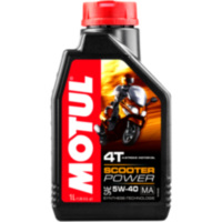 Engine oil 5w40 4-stroke 1l motul 109705 fitting for Piaggio MP3  400 M64200 2010, 32,6 PS, 24 kw