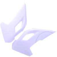 RADIATOR GUARDS KIT WHITE 3899