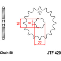 Front sprocket 15 tooth 530 JTF42015