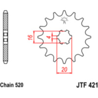 Front sprocket 11t pitch 520 JTF42111