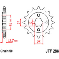 Front sprocket 16 tooth pitch 530 JTF28816