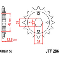 Front sprocket 15tooth pitch 530 JTF28615