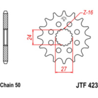 Front sprocket 17tooth pitch 530