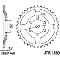 Rear sprocket 45tooth pitch 428