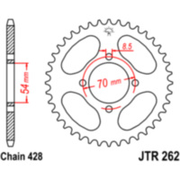 Rear sprocket 40tooth pitch 428