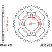 Rear sprocket 45 tooth pitch 428 JTR26345