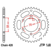 Rear sprocket 37tooth pitch 428