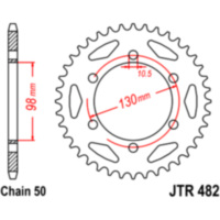 Kettenblatt Kettenrad 47Z Teilung 530 JTR48247