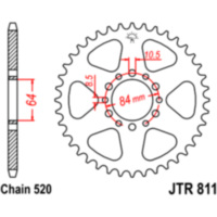 Rear sprocket 39tooth pitch 520 JTR81139