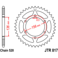 Kettenblatt Kettenrad 46Z Teilung 520 JTR81746