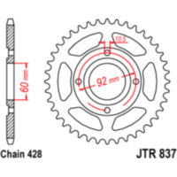 Rear sprocket 39 tooth pitch 428