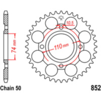 Rear sprocket 41 tooth pitch 530 JTR85241