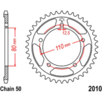 Rear sprocket 48 tooth pitch 530 JTR201048