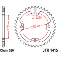 Rear sprocket 37tooth pitch 520 JTR141537