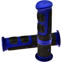 Grips black blue atv