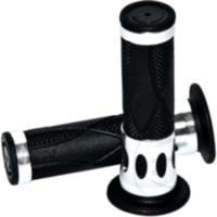 Grips black/silver aluminium