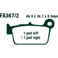 Brake pads sintered r ebc FA3672R