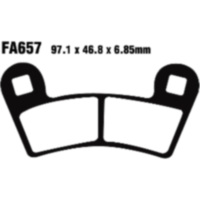 Brake pad standard ebc FA657TT