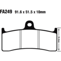 Bremsbeläge Bremsklotz Standard EBC FA249