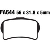 Brake pad standard ebc FA644TT