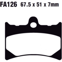 Brake pad standard ebc FA126TT