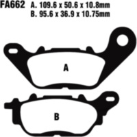 Brake pads Standard EBC FA662