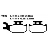Brake pads sint r ebc