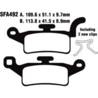 Brake pads carbon sco ebc SFAC492