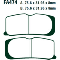 Bremsbeläge Bremsklotz Standard EBC FA474