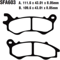 Brake pads carbon sco ebc