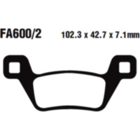 Brake pads sintered r ebc FA6002R