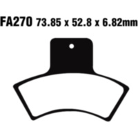 Brake pads std ebc FA270TT