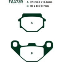 Brake pads std ebc FA372TT