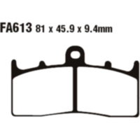 Bremsbeläge Bremsklotz Sinter HH EBC FA613HH