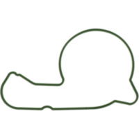 Water pump cover gasket athena 1040393