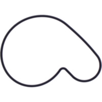WATER PUMP COVER GASKET ORIGINAL SPARE PART 8351
