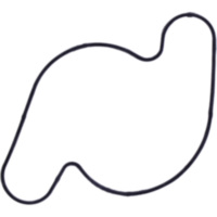 WATER PUMP COVER GASKET ATHENA 9208