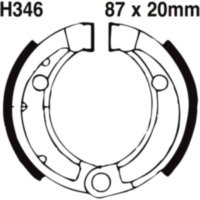 Brake shoes inc springs ebc H346