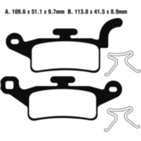 Brake pads scooter ebc SFA492