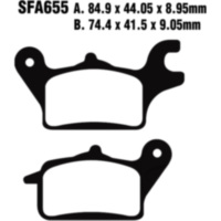 Brake pads scooter ebc SFA655