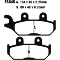 Brake pad sinter r ebc FA645R