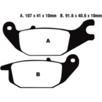 Brake pads scooter ebc SFA343