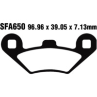 Brake pads carbon scooter ebc SFAC650