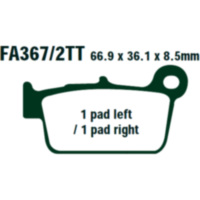 Bremsbeläge Bremsklotz Standard EBC FA3672TT