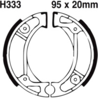 Brake shoes grooved inc springs ebc H333G