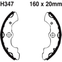 Brake shoes grooved inc springs ebc H347SG