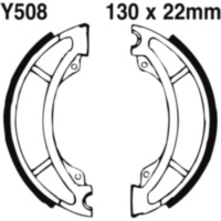 Brake shoes grooved inc springs ebc Y508G