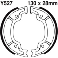 Brake shoes grooved inc springs ebc Y527G