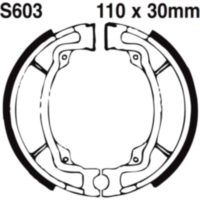 Brake shoes grooved inc springs ebc S603G